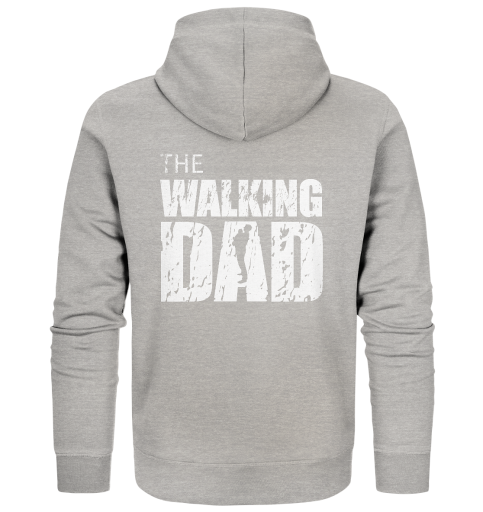 Organic Zipper - The Walking Dad - Trage DAD2 - L - Heather Grey XS back light
