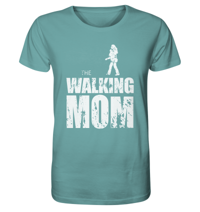 Organic Shirt - The Walking Mom Top -D Organic Shirt - The Walking Mom - Trage Top-L - Citadel Blue XS front light