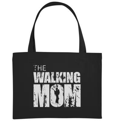Organic Shopping Bag - The Walking Mom - Trage MOM2 - L - Black ca  49x37 front light