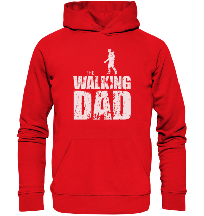 Organic Hoodie - The Walking Dad - Trage DAD1 - L - Bright Red XS front light
