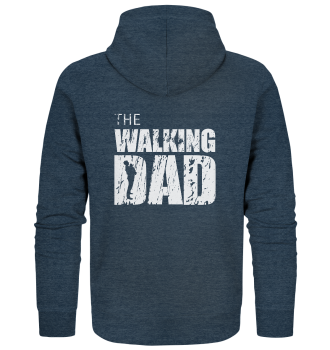 Organic Zipper - The Walking Dad - Trage DAD3 - L - Dark Heather Blue XS back light