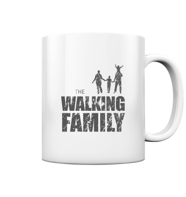 Tasse - glossy - The Walking Family - FAMILY1- D - White glossy 330ml front dark