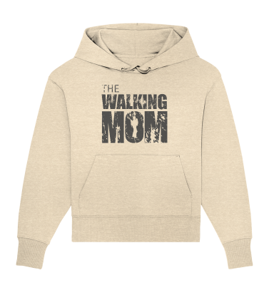 Organic Oversize Hoodie - The Walking Mom - Trage MOM2 - D - Natural Raw S front dark