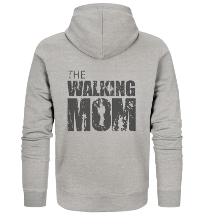 Organic Zipper - The Walking Mom - Trage MOM2 - D - Heather Grey XS back dark