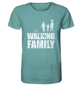 Organic Shirt - The Walking Family - FAMILY1 - L - Citadel Blue XS front light