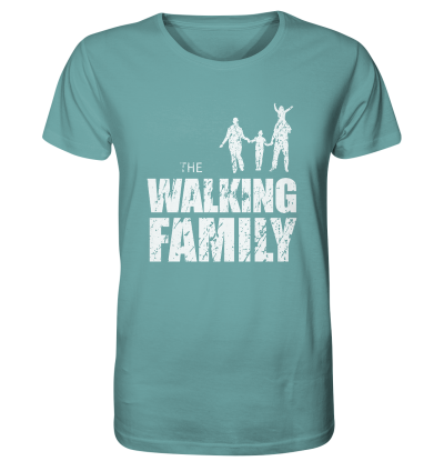 Organic shirt - The walking Family - FAMILY1 - D Organic Shirt - The Walking Family - FAMILY1 - L - Citadel Blue XS front light