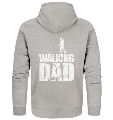 Organic Zipper - The Walking Dad - Trage DAD1 - L - Heather Grey XS back light