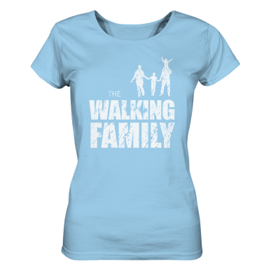 Ladies Organic Shirt - The Walking Family - FAMILY1 - L - Sky Blue S front light