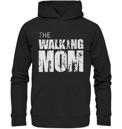 Organic Hoodie - The Walking Mom - Trage MOM3 - Black XS front light
