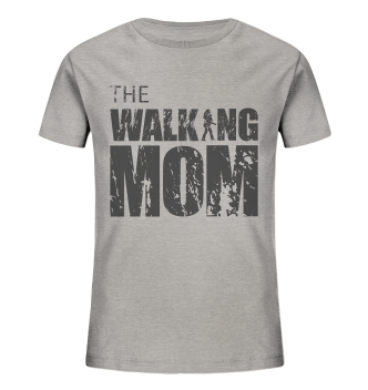Kids Organic Shirt - The Walking Mom - Trage MOM3-D - Heather Grey 98104 3-4 front dark Kids Organic Shirt - The Walking Mom - Trage MOM3-D - Heather Grey 98104 3-4 front dark