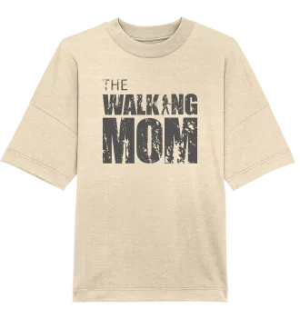 Organic Oversize Shirt - The Walking Mom - Trage MOM3-D - Natural Raw XS front dark