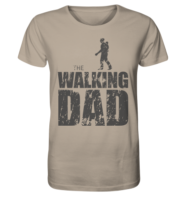 Organic Shirt - The Walking Dad - Trage Top-D - Desert Dust XS front dark