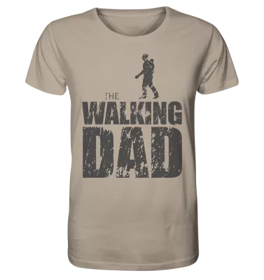 Organic Shirt - The Walking Dad - Trage Top-D - Desert Dust XS front dark