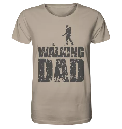 Organic Shirt - The Walking Dad - Trage Top-D - Desert Dust XS front dark