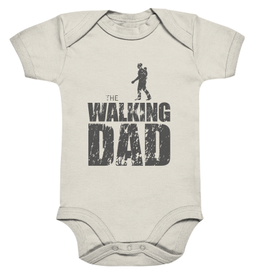 Organic Baby Body - The Walking Dad - Trage DAD1 - D - Organic Natural 3-6 front dark