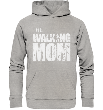 Organic Hoodie - The Walking Mom - Trage MOM3 - Heather Grey XS front light
