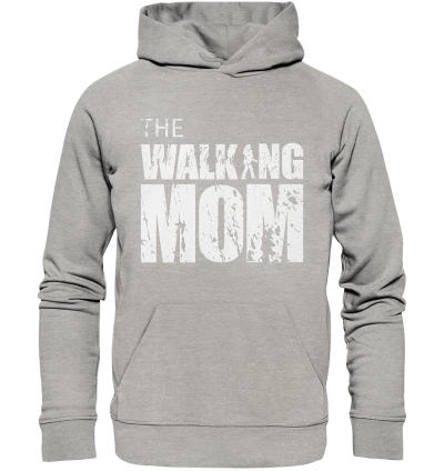 Organic Hoodie - The Walking Mom - Trage MOM3 - Heather Grey XS front light
