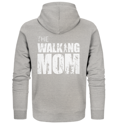 Organic Zipper - The Walking Mom - Trage MOM3 - Heather Grey XS back light