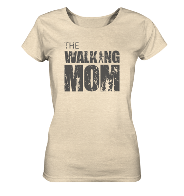 Ladies Organic Shirt - The Walking Mom - Trage MOM3-D - Natural Raw S front dark