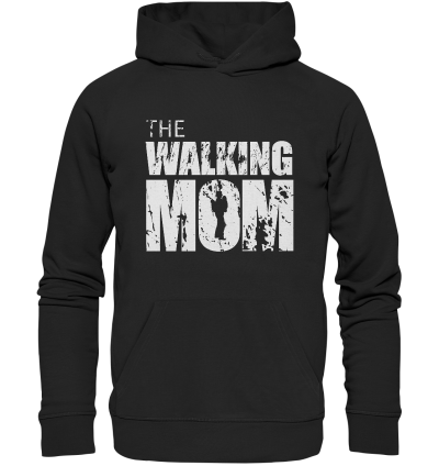 Organic Hoodie - The Walking Mom - Trage MOM2 - L - Black XS front light