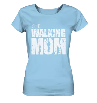 Ladies Organic Shirt - The Walking Mom - Trage MOM2 - L - Sky Blue S front light