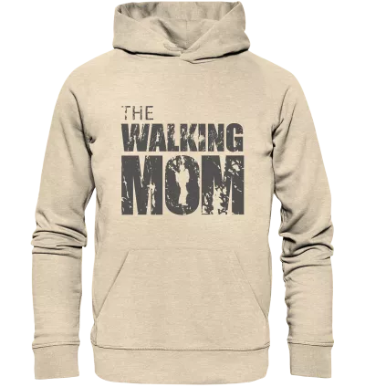 Organic Hoodie - The Walking Mom - Trage MOM2 - D - Natural Raw XS front dark