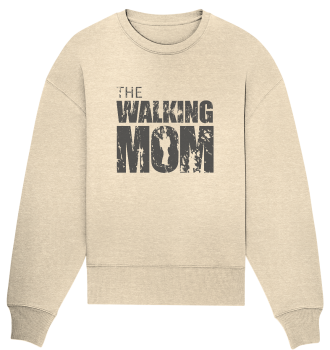 Organic Oversize Sweatshirt - The Walking Mom - Trage MOM2 - D - Natural Raw S front dark