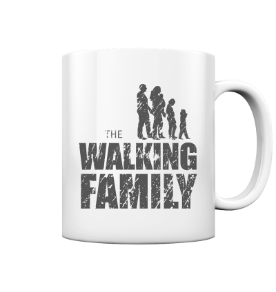 Tasse Glossy - The Walking Family - FAMILY2-D - White glossy 330ml front dark