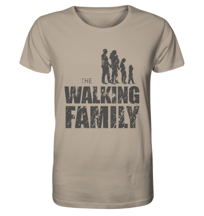 Organic Shirt - The Walking Family - FAMILY2-D - Desert Dust XS front dark