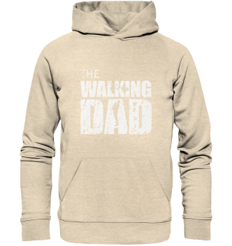 Organic Hoodie - The Walking Dad - Trage DAD2 - L - Natural Raw XS front light