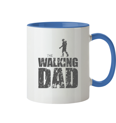 Tasse - The Walking Dad - Trage DAD1 - D - zweifarbig  - Cambridge Blue 330ml front dark